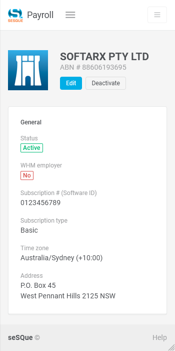 STP business settings viewed on a smartphone to highlight mobile access